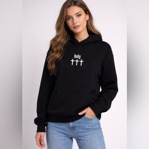 Cvla Black Hoodie Sweater